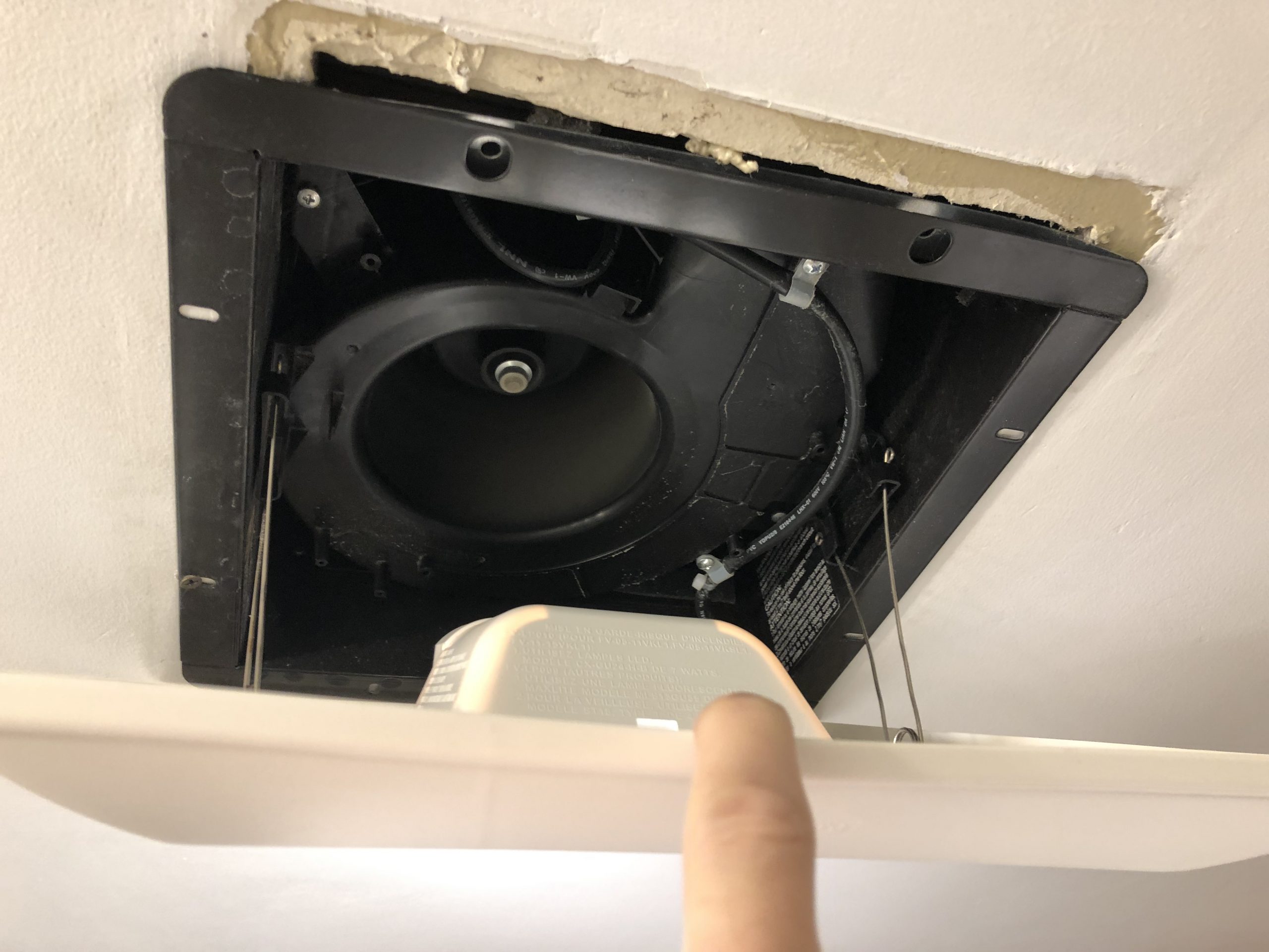 Electrical Difficulty Of Replacing Bathroom Fan Home pertaining to proportions 4032 X 3024