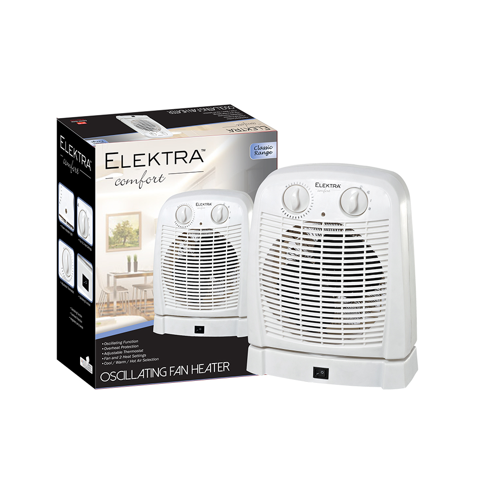 Elektra Oscillating Fan Heater in size 1000 X 1000