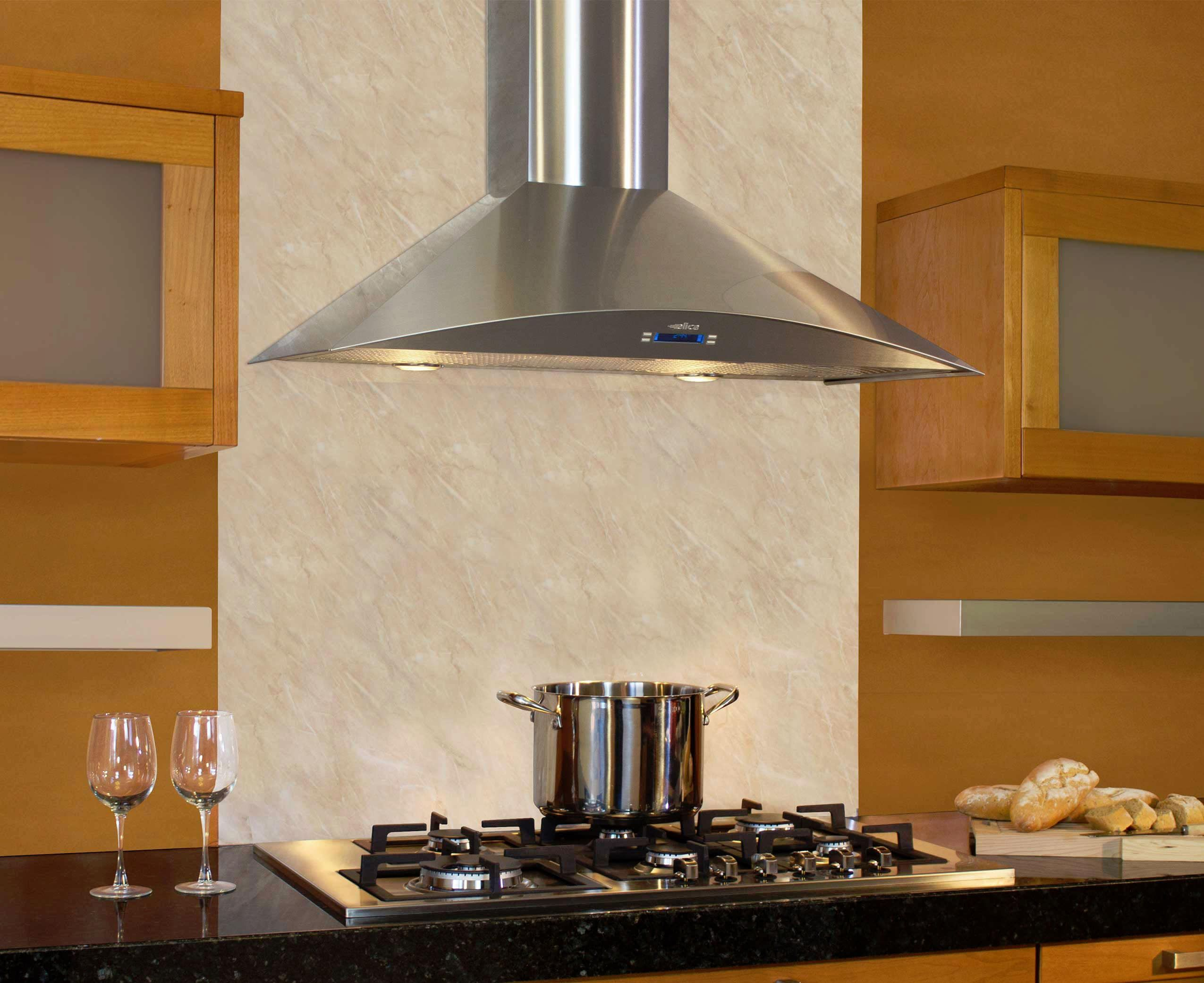 Elica Efg636sm Wall Mount Chimney Hood With 600 Cfm Internal within size 2550 X 2081