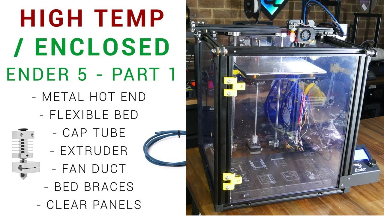 Enclosed Ender 5 For High Temp Filaments Part 1 inside dimensions 1280 X 720