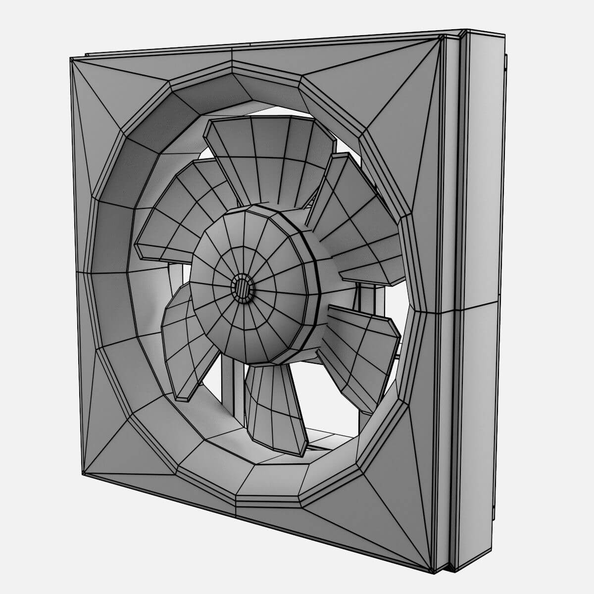 Exhaust Fan 3d Model for measurements 1200 X 1200