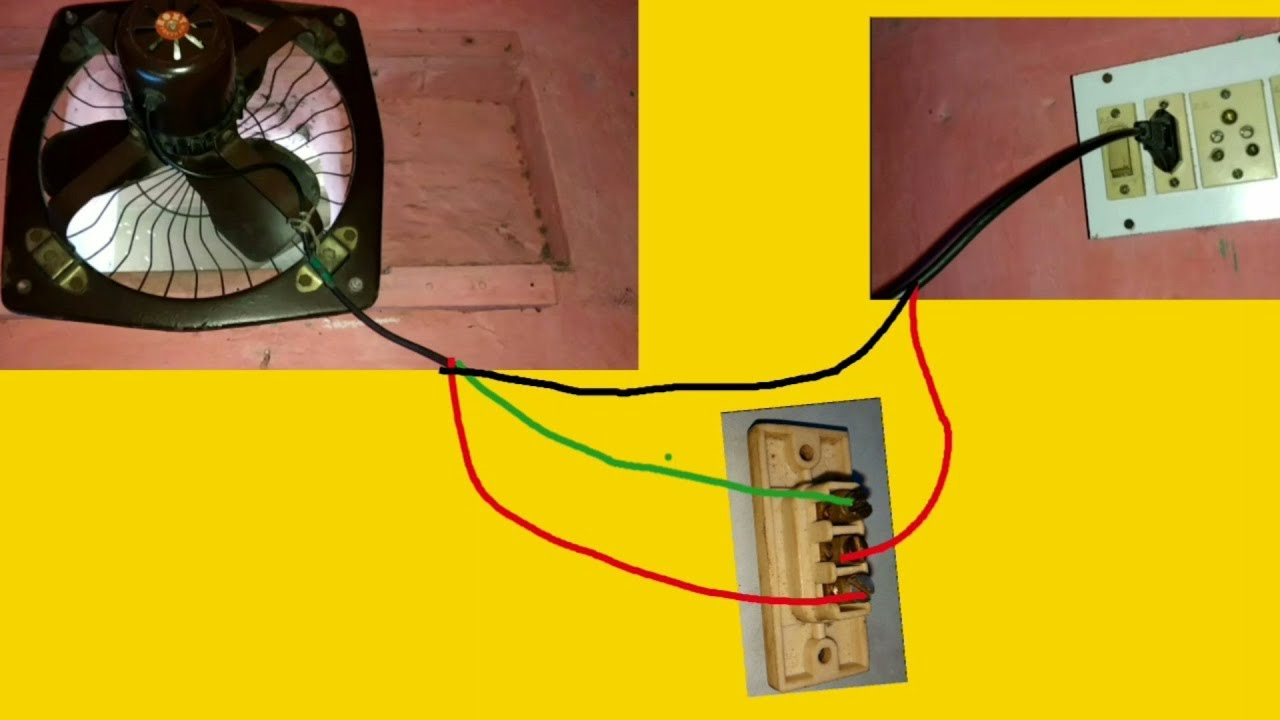 Exhaust Fan Two Way Switch Connection Diagram within dimensions 1280 X 720