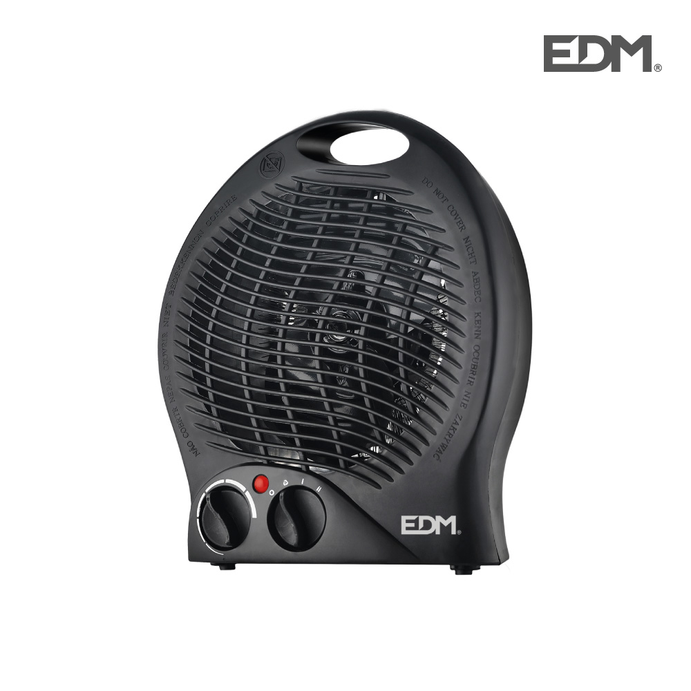 Fan Heater 1000 2000w Vertical Model Black Edition Edm throughout proportions 1000 X 1000