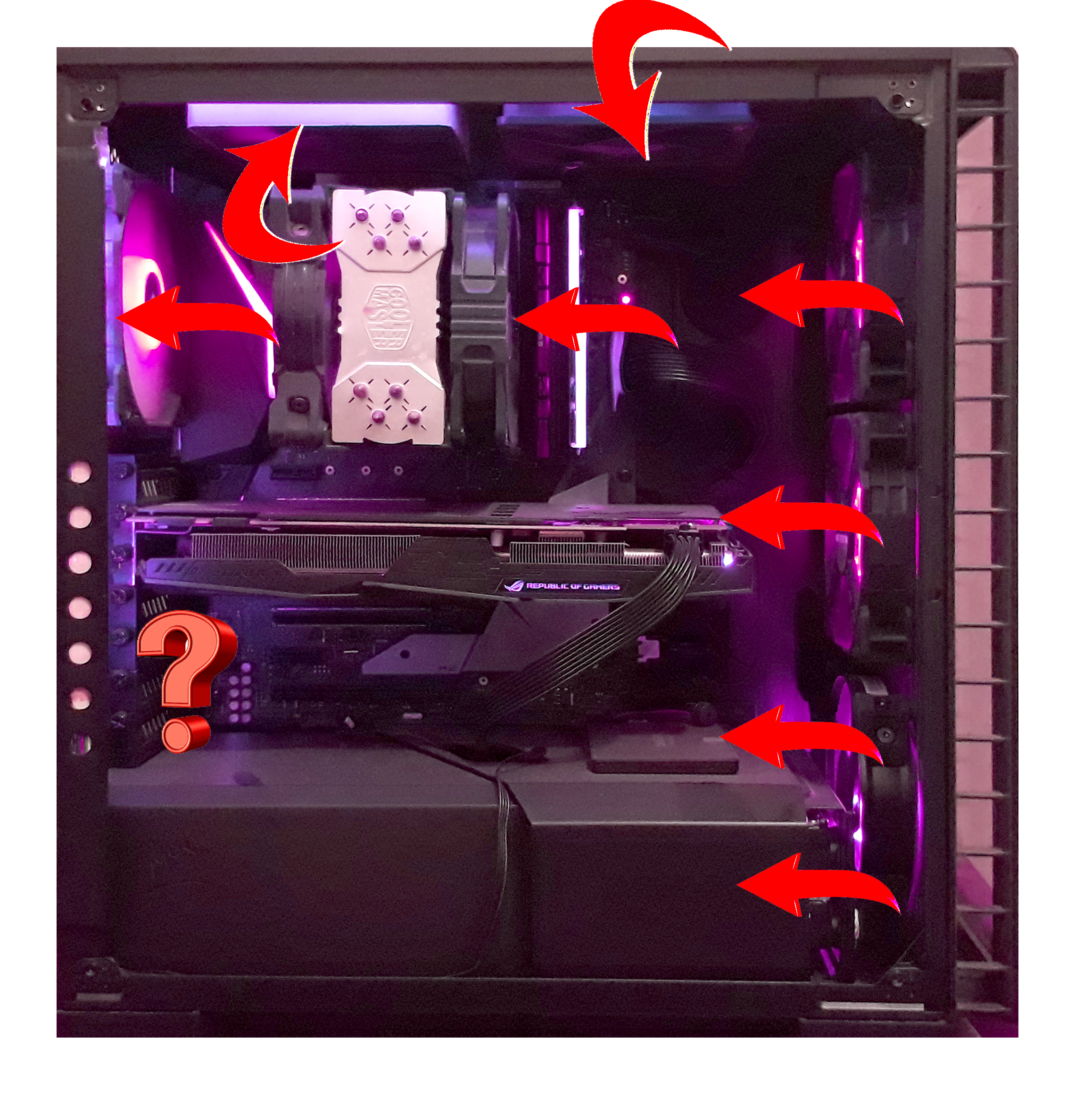 Fan Placement Suggestion For Corsair Crystal 460x Air intended for proportions 2316 X 2326