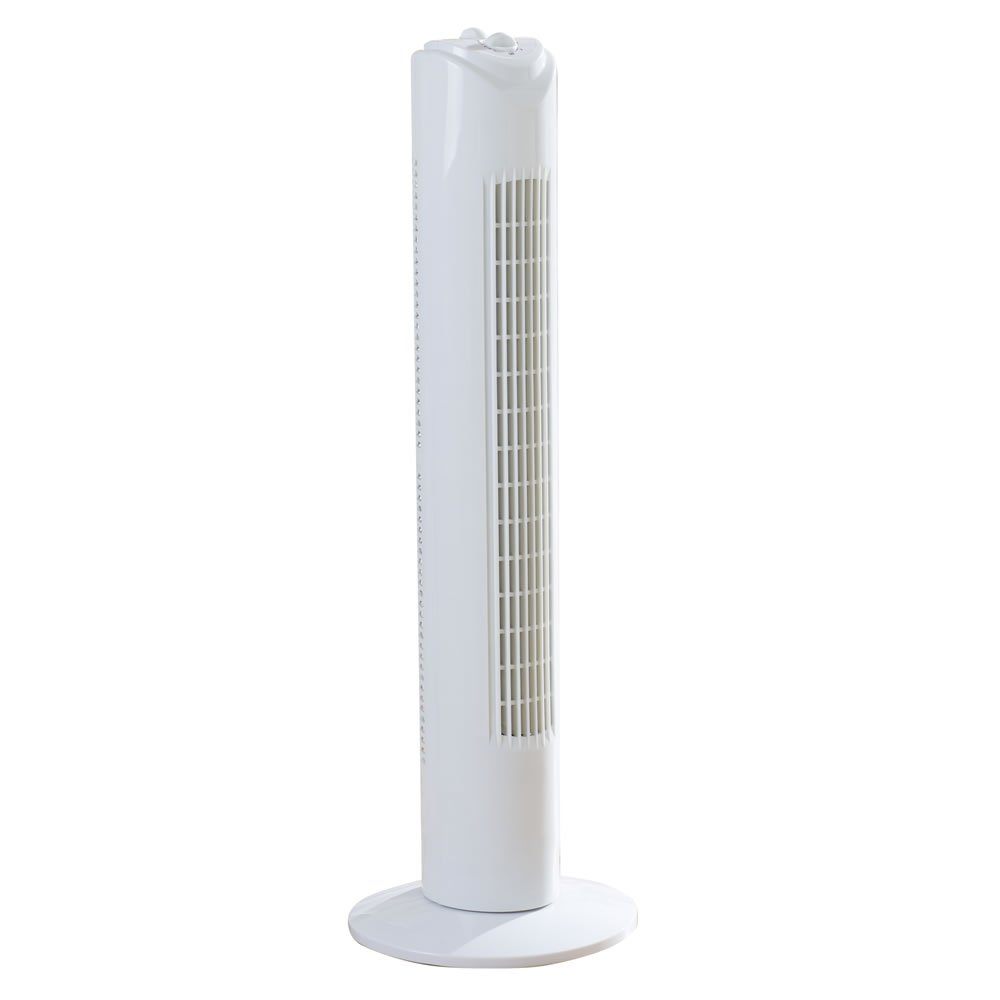 Fine Elements Tower Fan White 32 Inch with dimensions 1000 X 1000