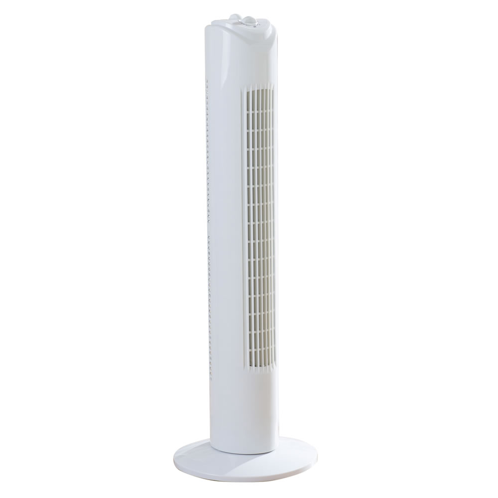 Fine Elements Tower Fan White 32 Inch with size 1000 X 1000