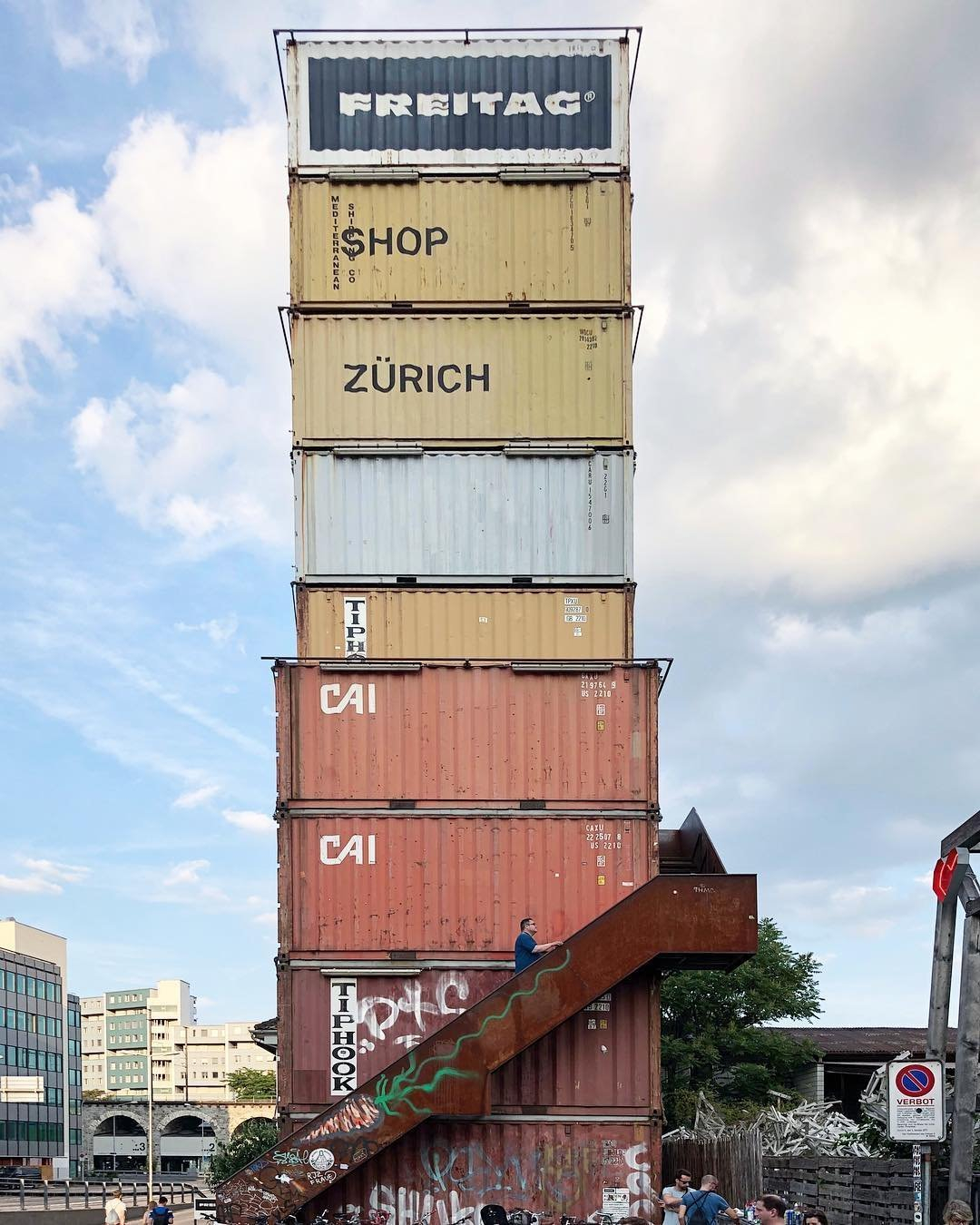 Freitag Tower Dcouvrir Zurich within measurements 1080 X 1350