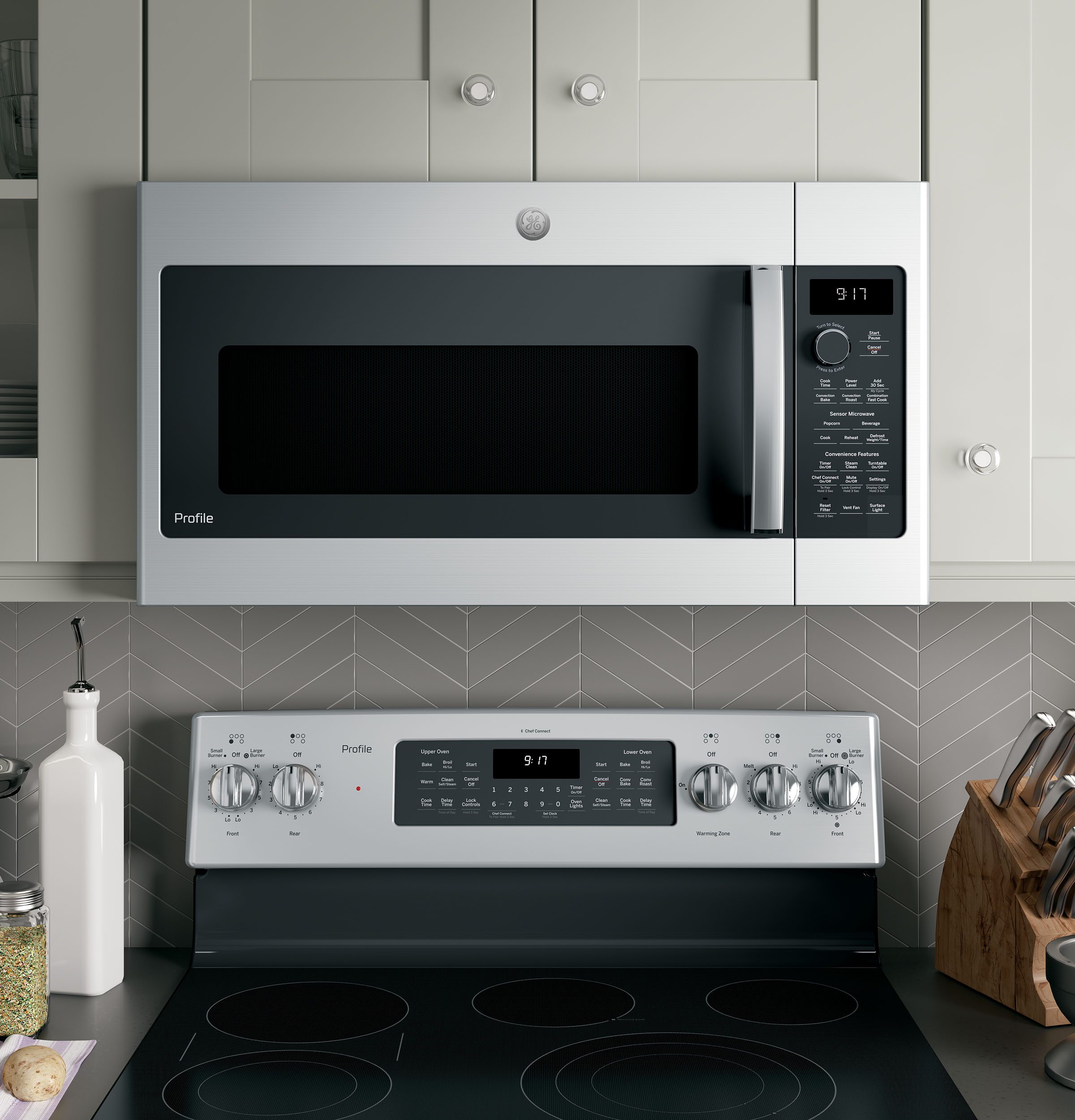 Ge Profile 17 Cu Ft Convection Over The Range Microwave throughout proportions 2400 X 2500