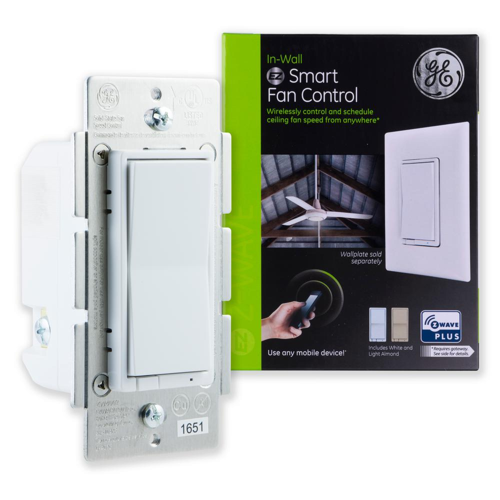 Ge Z Wave Plus In Wall Smart Fan Control intended for size 1000 X 1000