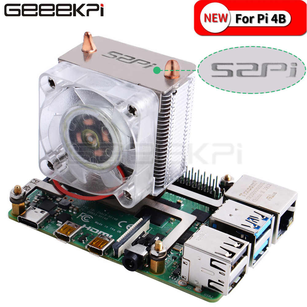 Geeekpi Clear Black Ice Tower Cooling Fan V20 Super 7 intended for proportions 1000 X 1000