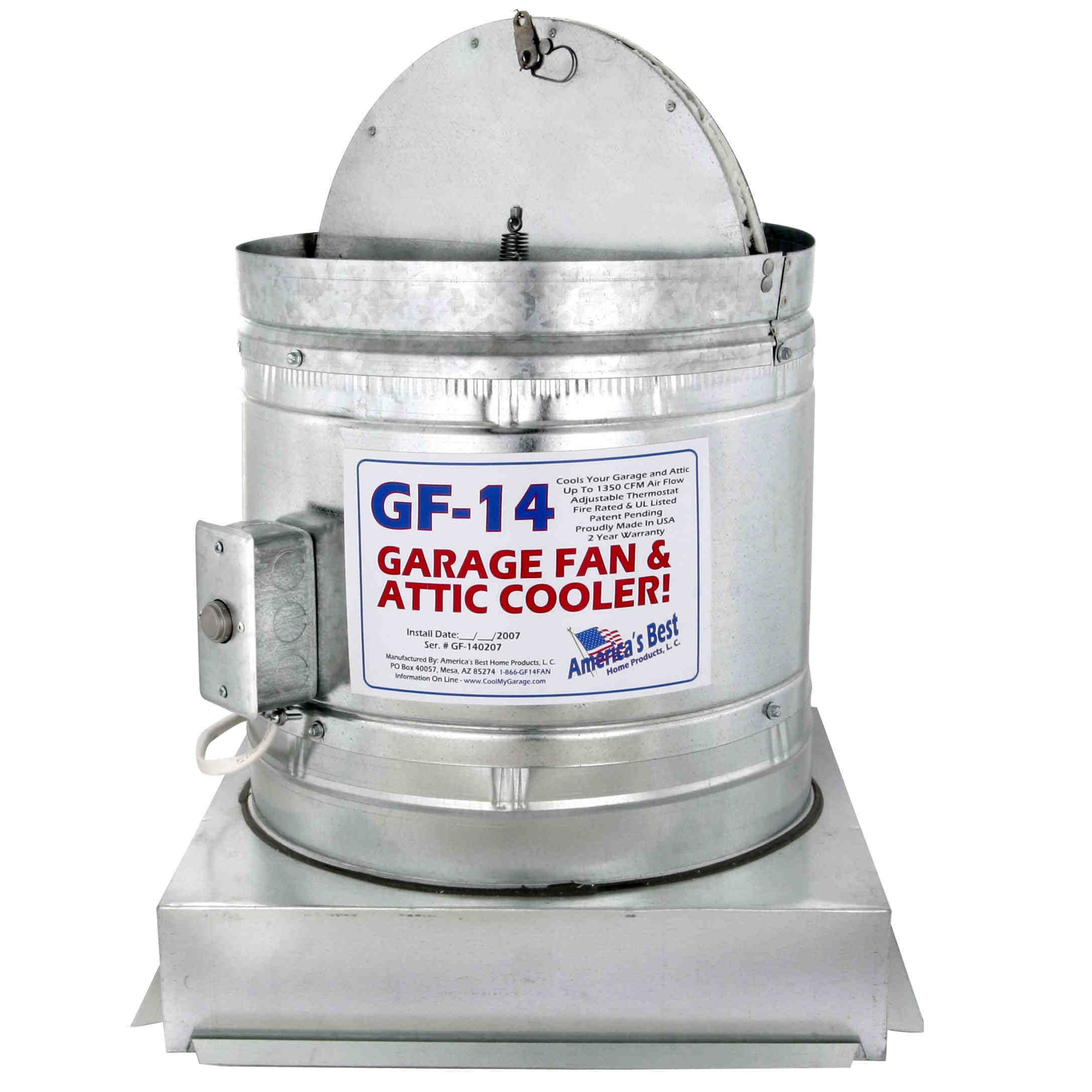 Gf 14 Garage Fan And Attic Cooler Garage Ventilation within size 2175 X 2175