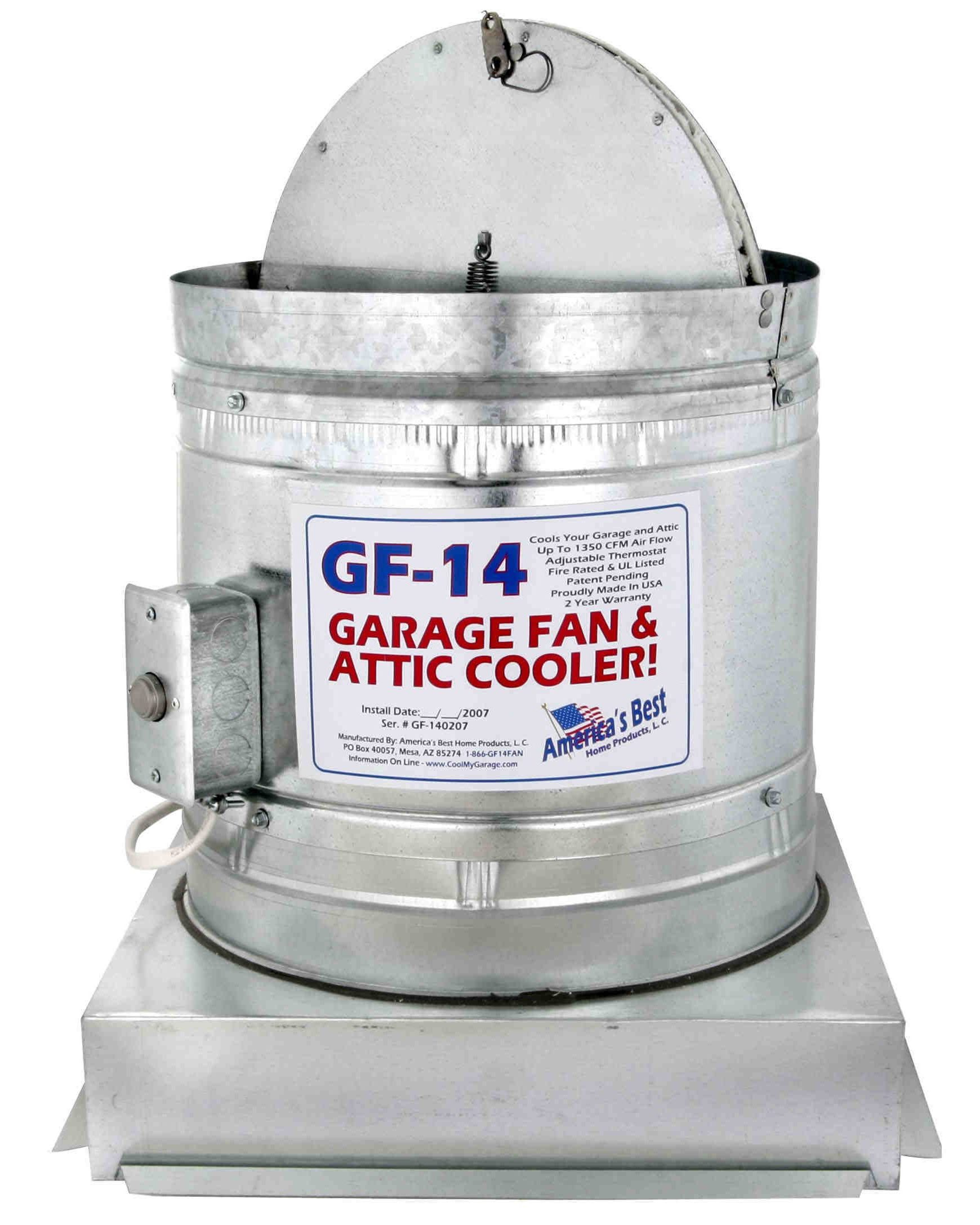 Gf 14 Garage Fan And Attic Cooler regarding sizing 1740 X 2175