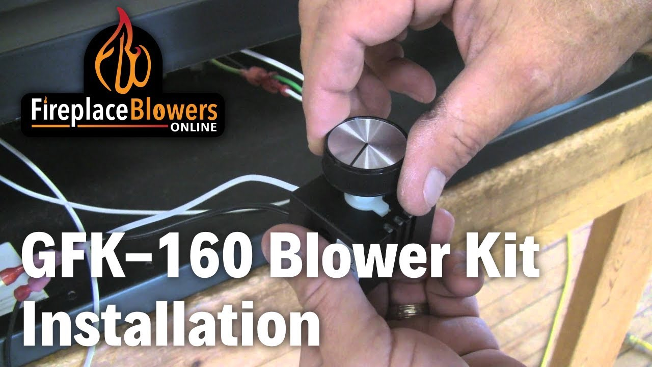 Gfk 160 Fireplace Blower Fan Kit Installation with measurements 1280 X 720