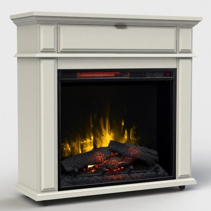 Greentouch 33 In Rolling Electic Fireplace Mantle pertaining to sizing 900 X 900