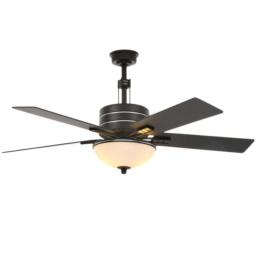 Hampton Bay Carlsbad 52 In Indoor Black Ceiling Fan With with regard to sizing 1000 X 1000
