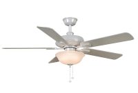 Hampton Bay Larson 52 In Led White Ceiling Fan With Light Kit regarding proportions 1000 X 1000