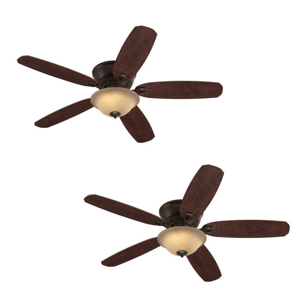 Harbor Breeze Ceiling Fan 52 In Oil Rubbed Bronze Flush Mount W Light Remote throughout size 1000 X 1000