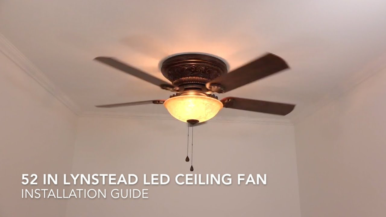 Harbor Breeze Lynstead Led Ceiling Fan Installation Guide pertaining to measurements 1280 X 720