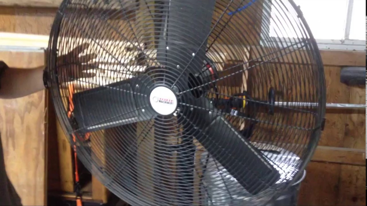 Harbor Freight Pedestal Fan Mod Giving It Wheels with regard to proportions 1280 X 720