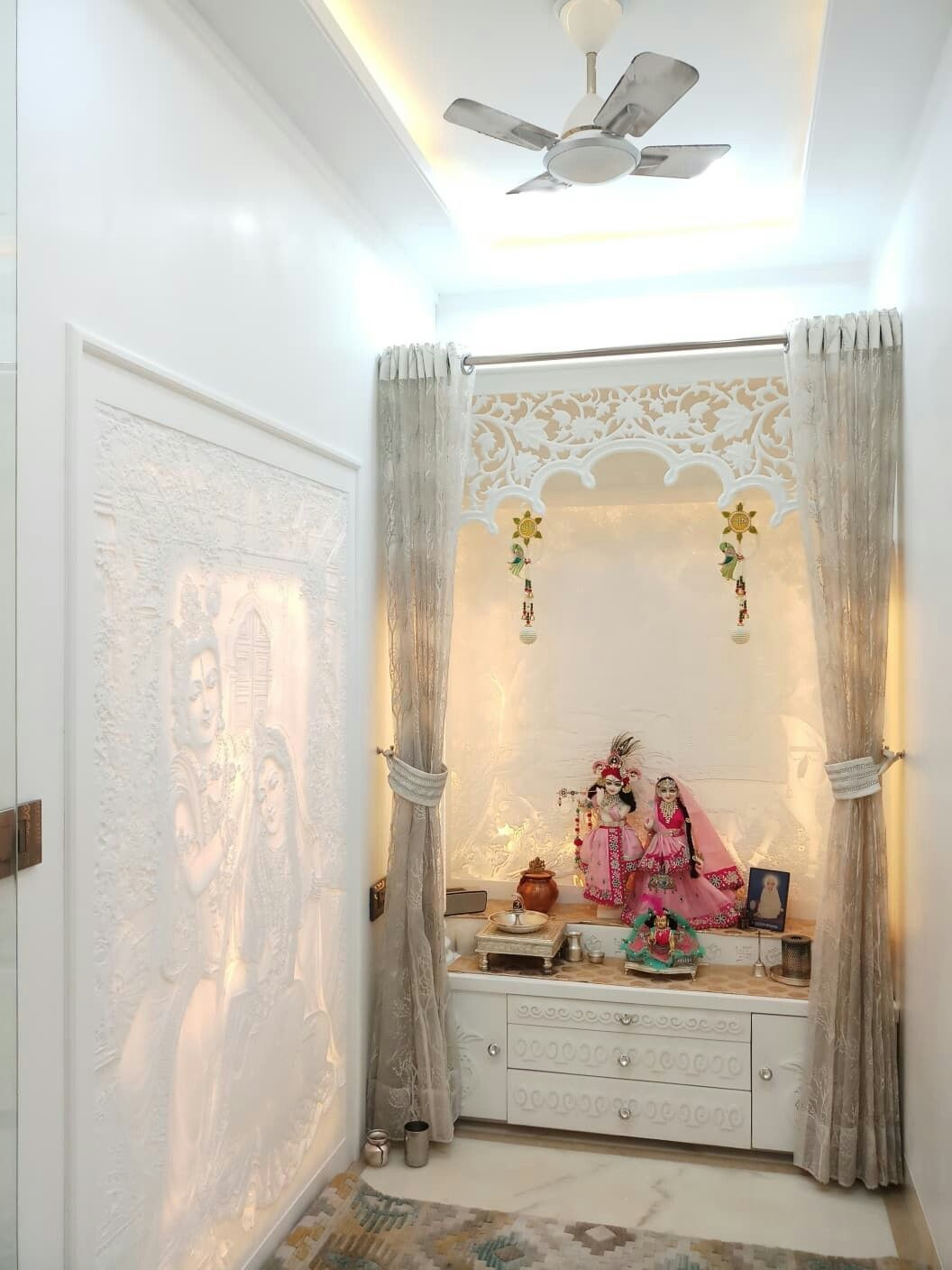 Hauptmandir In 2020 Pooja Room Door Design within sizing 1056 X 1408