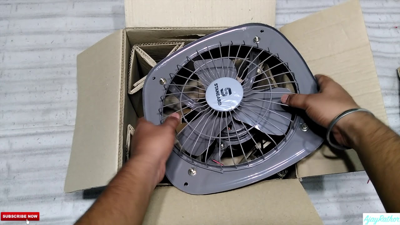 Havells Standard 230mm Refresh Air Sps Exhaust Fan Indian Product Unboxing pertaining to measurements 1280 X 720