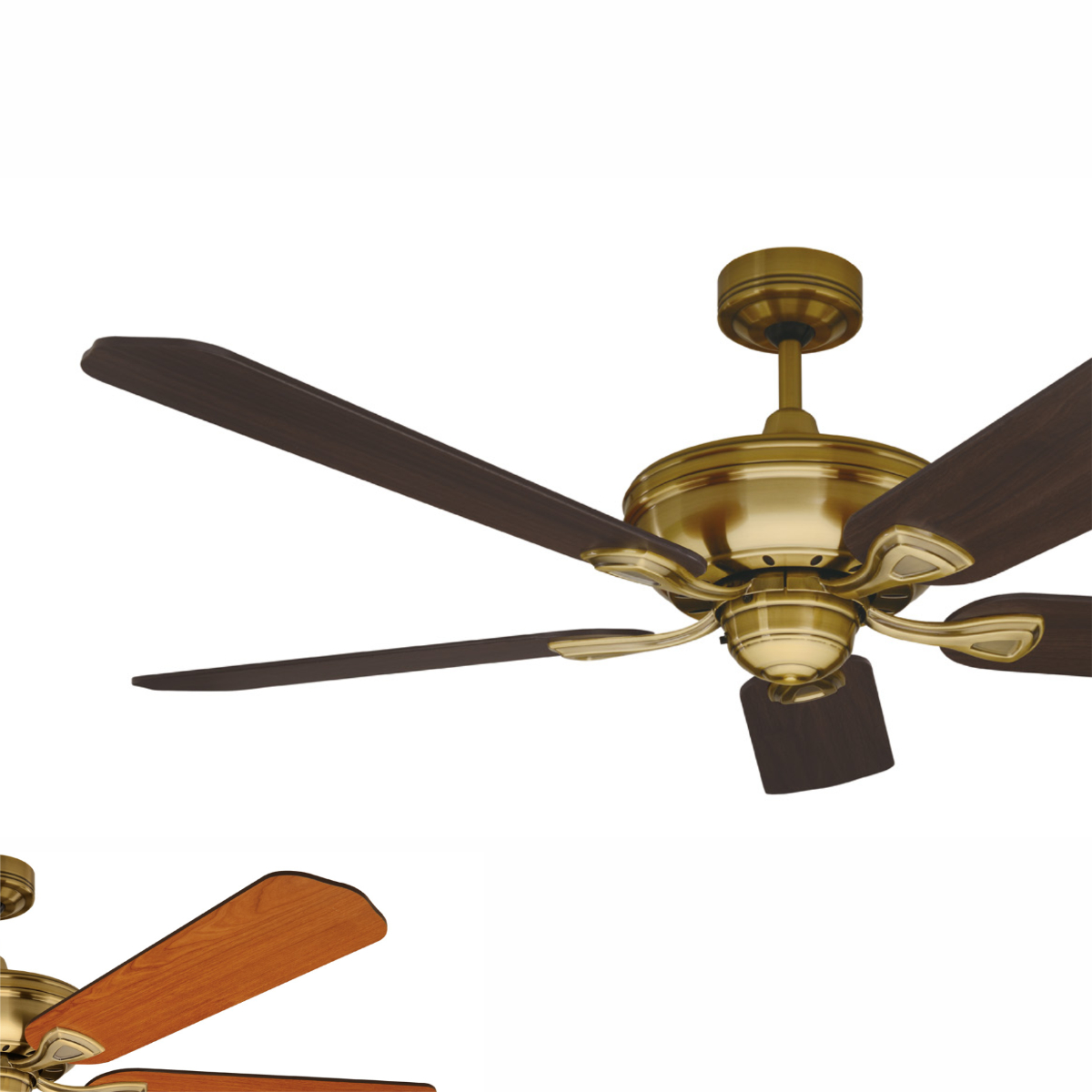 Healey 1300 Ant Brass Ceiling Fan intended for measurements 1200 X 1200