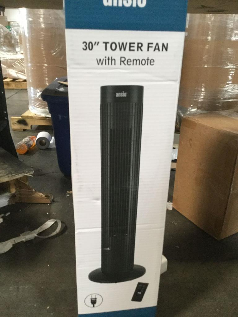 Heating Cooling Air Ansio Black Oscillating Tower Fan with regard to dimensions 768 X 1024