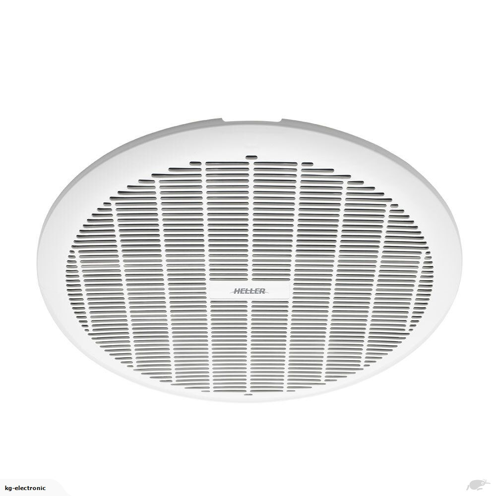 Heller 250mm Exhaust Ball Bearing Fan Bathroom Ventilation Ceiling Round White with proportions 1000 X 1000