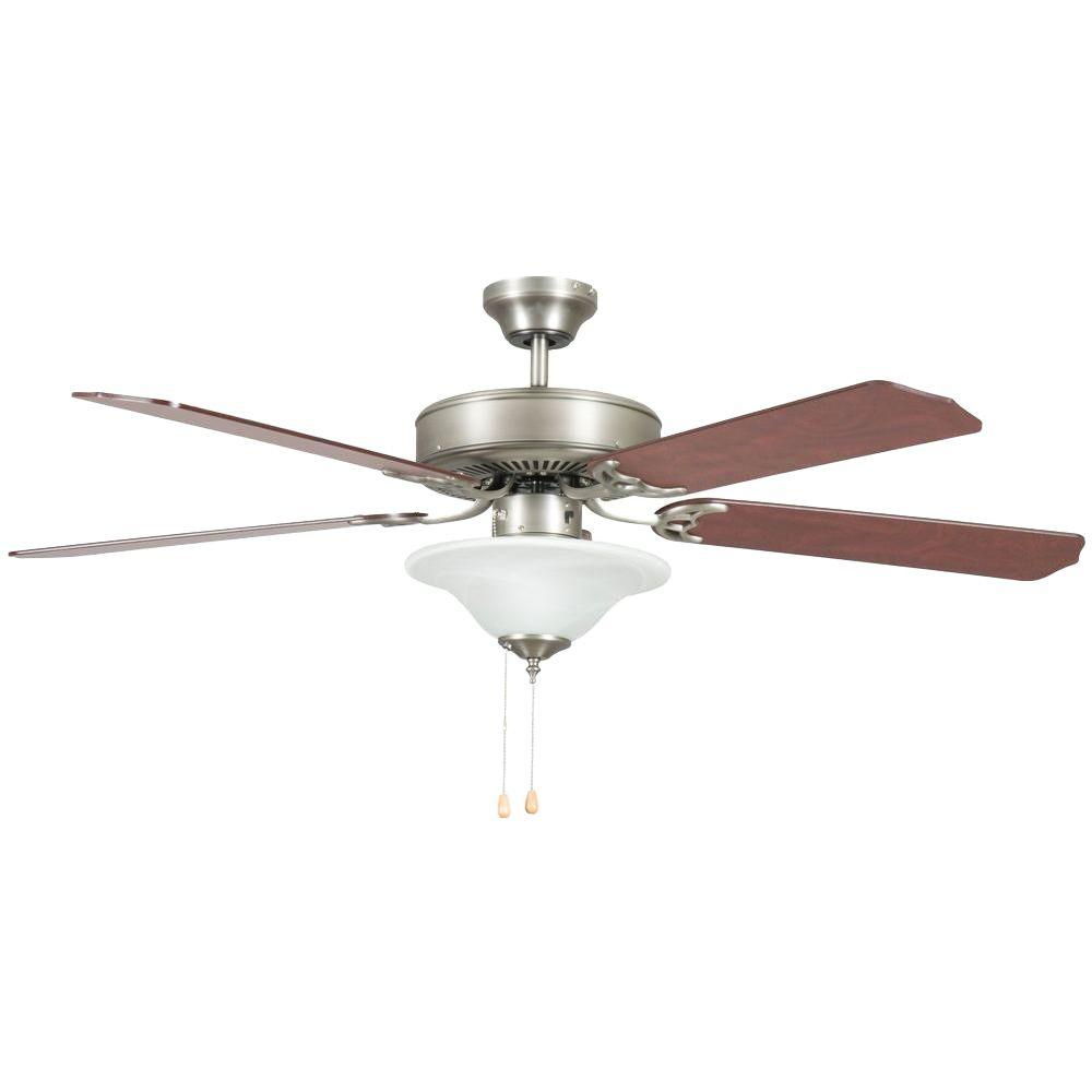 Heritage Square 52 In Indoor Satin Nickel Ceiling Fan pertaining to measurements 1000 X 1000