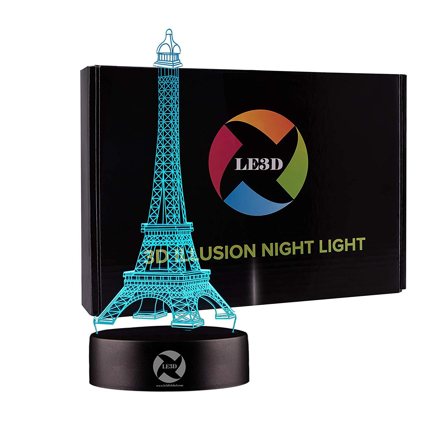 High Tech Hologram Eiffel Tower Night Light Night Light intended for size 1500 X 1500