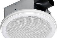 Home Netwerks Decorative White 100 Cfm Bluetooth Stereo Speakers Bathroom Exhaust Fan With Led Light And Remote for proportions 1000 X 1000