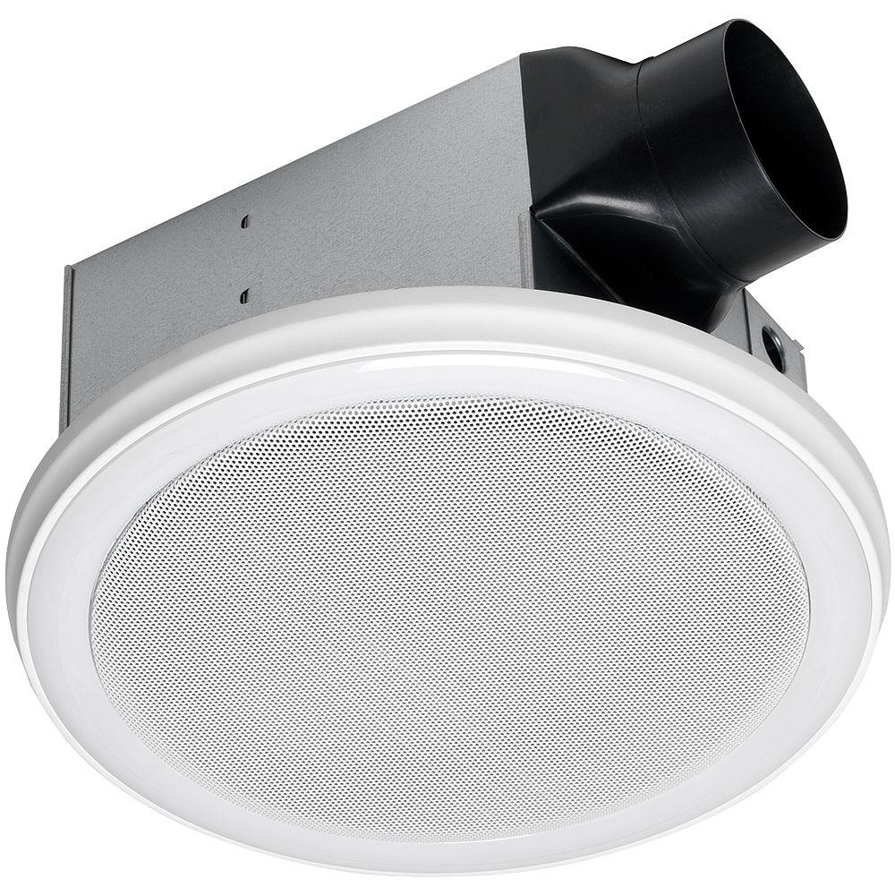 Home Netwerks Decorative White 110 Cfm Ceiling Mount Bluetooth Stereo Speakers Bathroom Exhaust Fan With Led Light in dimensions 1000 X 1000