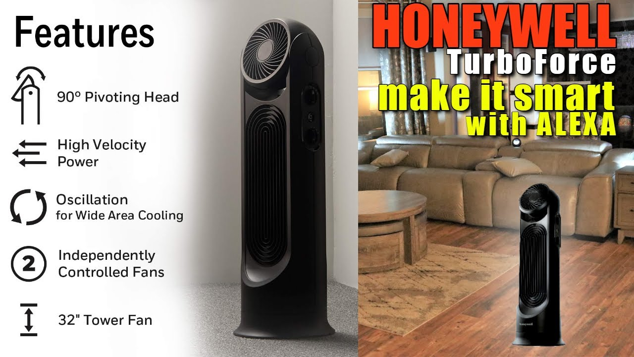 Honeywell Turbo Tower Fan Making It Smart With Alexa The Best Tower Fan in sizing 1280 X 720
