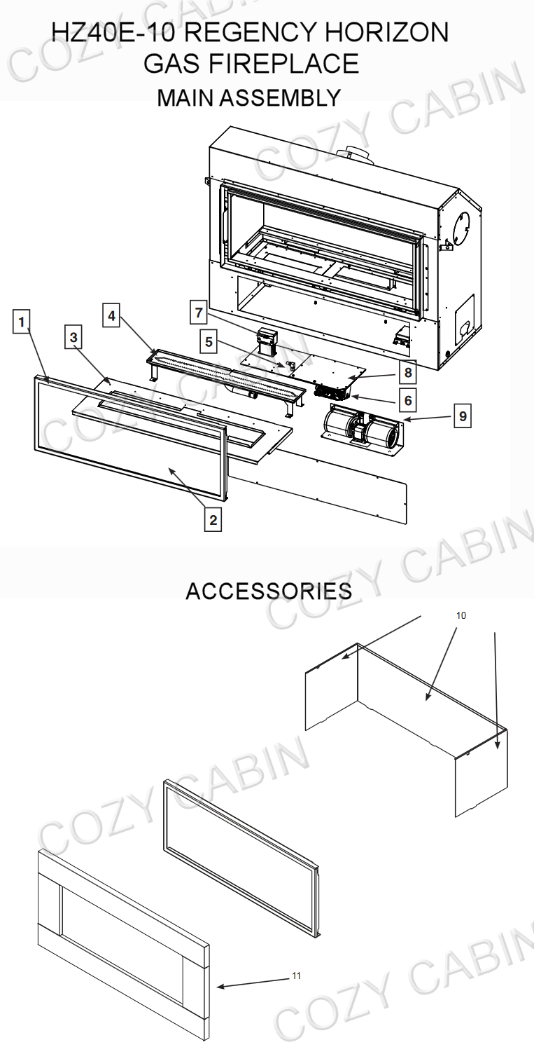 Horizon Gas Fireplace Hz40e 10 Hz40e 10 Cozy Cabin inside proportions 763 X 1504