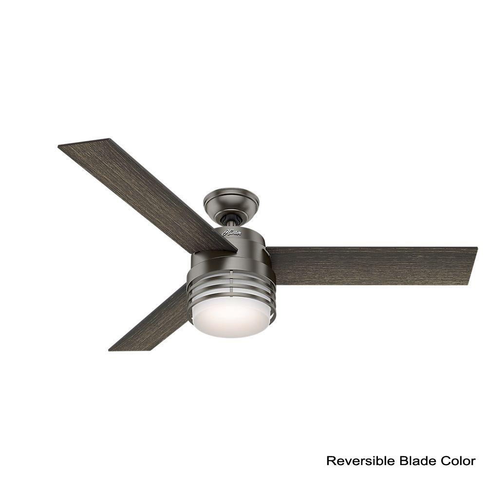Hunter Mayford 54 In Led Indoor Brushed Slate Ceiling Fan within dimensions 1000 X 1000
