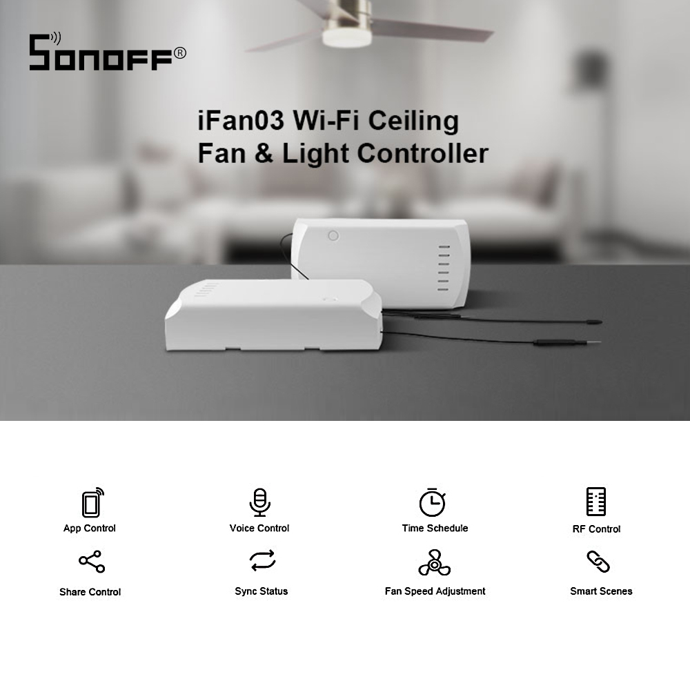 Ifan03 Wifi Smart Fan Switch Ceiling Fan Light Controller pertaining to size 1000 X 1000