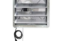 Iliving 1280 Cfm 16 In Power Exhaust Shutter Attic Garage Grow Fan With 3 Speed Thermostat 6 Ft L 3 Plugs Cord throughout dimensions 1000 X 1000