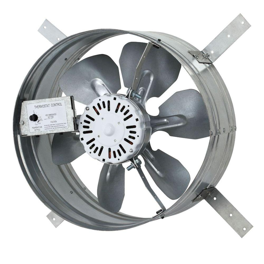 Iliving 14 In Single Speed Gable Mount Attic Ventilator Fan With Adjustable Thermostat 310 Amp with proportions 1000 X 1000