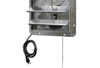 Iliving 800 Cfm 12 In Power Exhaust Shutter Attic Garage Grow Fan With 3 Speed Thermostat 6 Ft L 3 Plugs Cord inside size 1000 X 1000