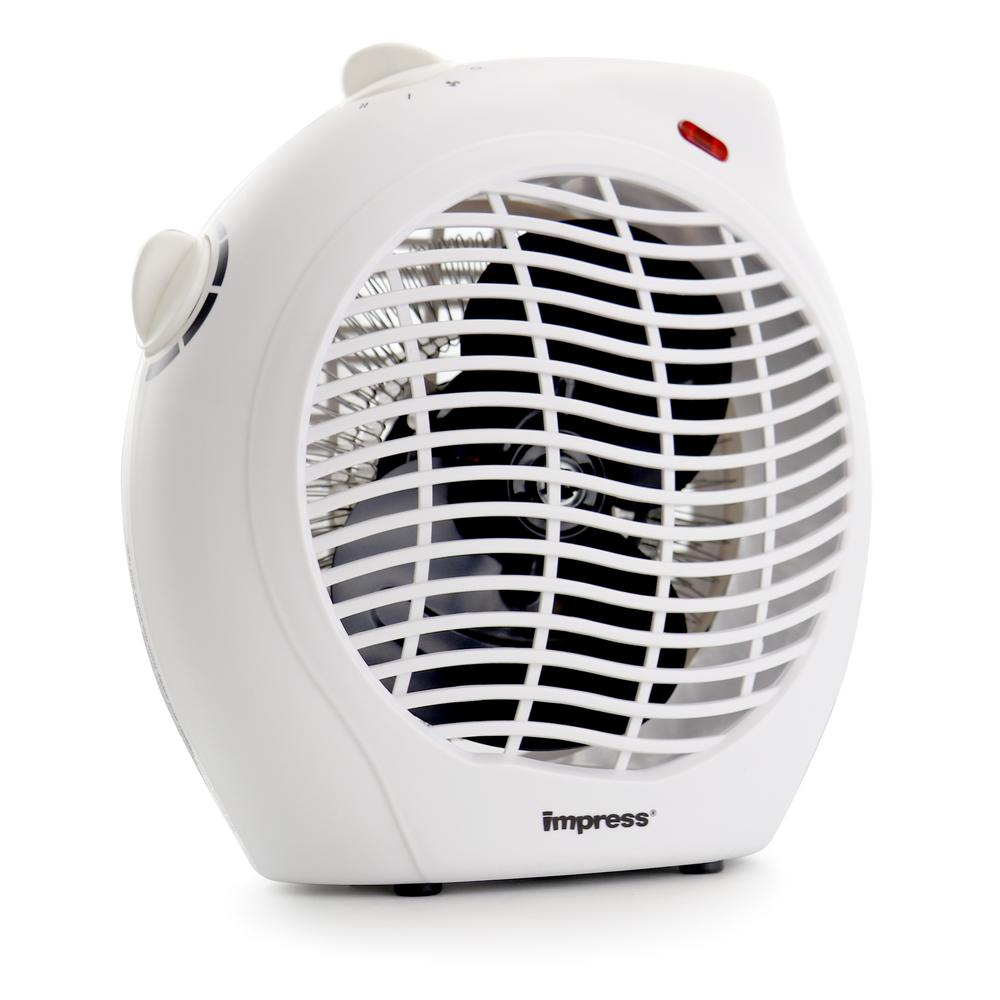 Impress Dual Setting 5115 Btu Electric Fan Heater With Adjustable Thermostat pertaining to measurements 1000 X 1000