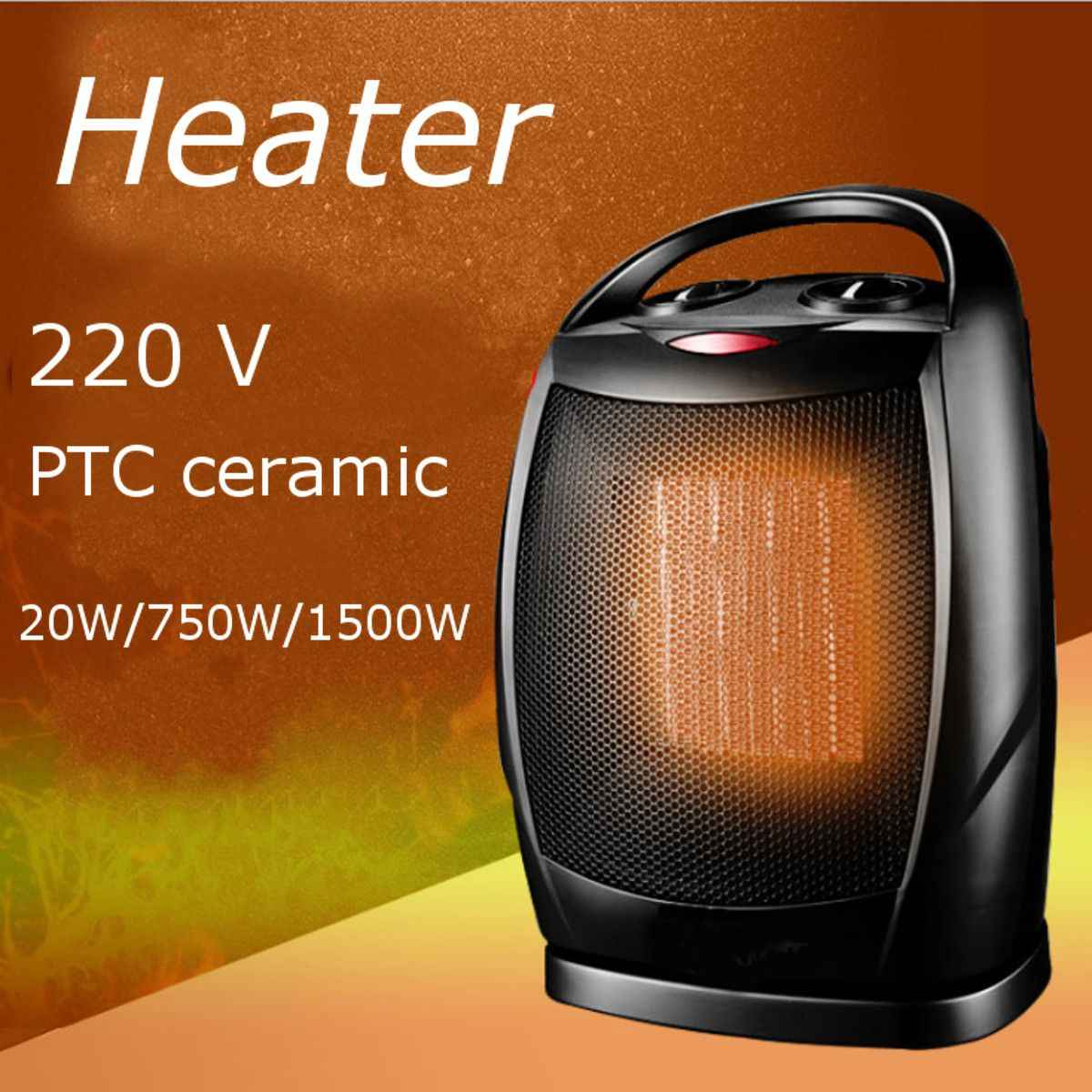 Indoor Ptc Ceramic Electric Portable Heater Mini Energy Saving Desktop Fan Heater Shake Head Radiator Warmer With Thermostat with regard to sizing 1200 X 1200