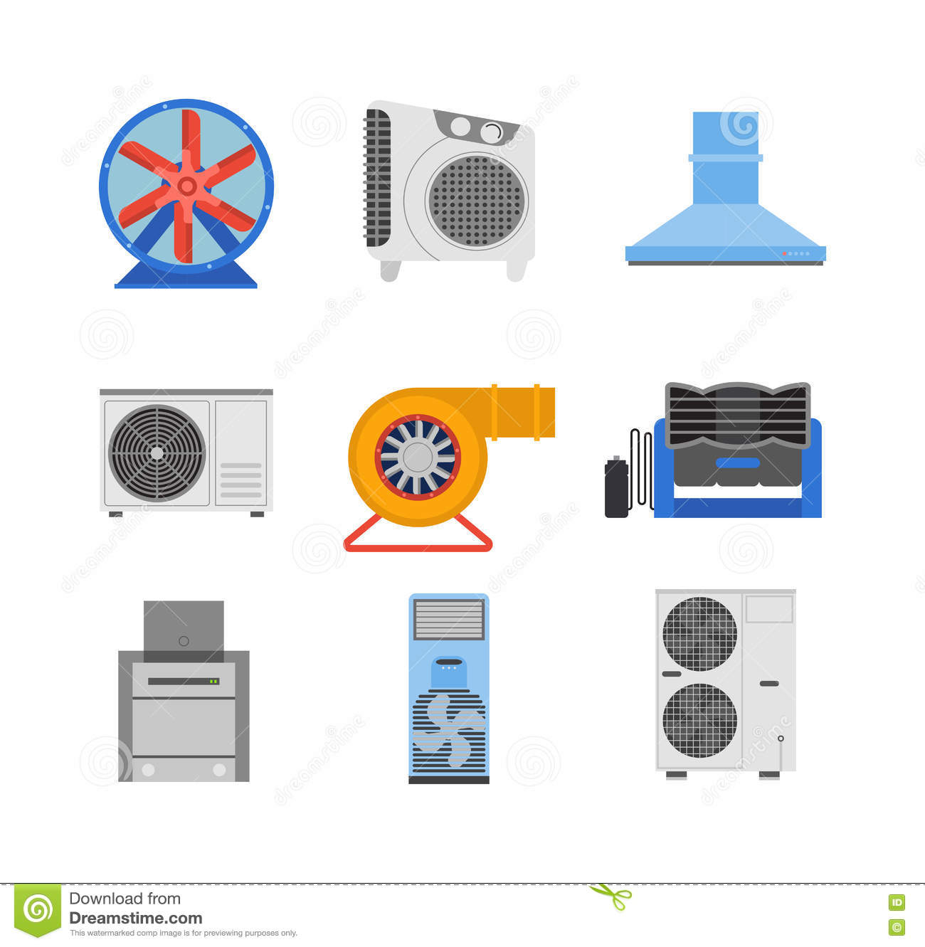 Industrial Fan Vector Illustration Stock Vector throughout sizing 1300 X 1331