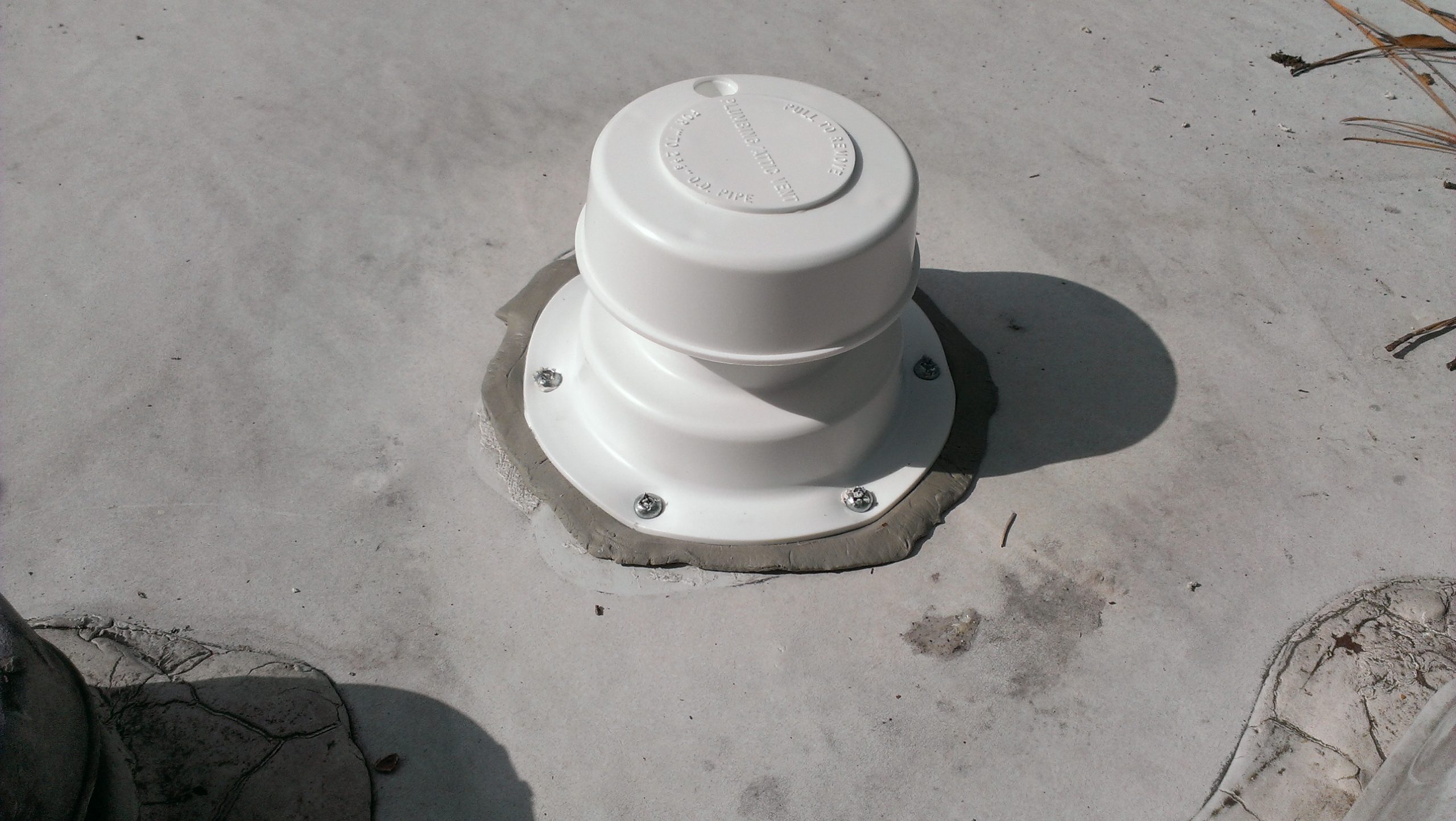 Installed Rv Sewer Vent Cap Road Work Play within size 3264 X 1840