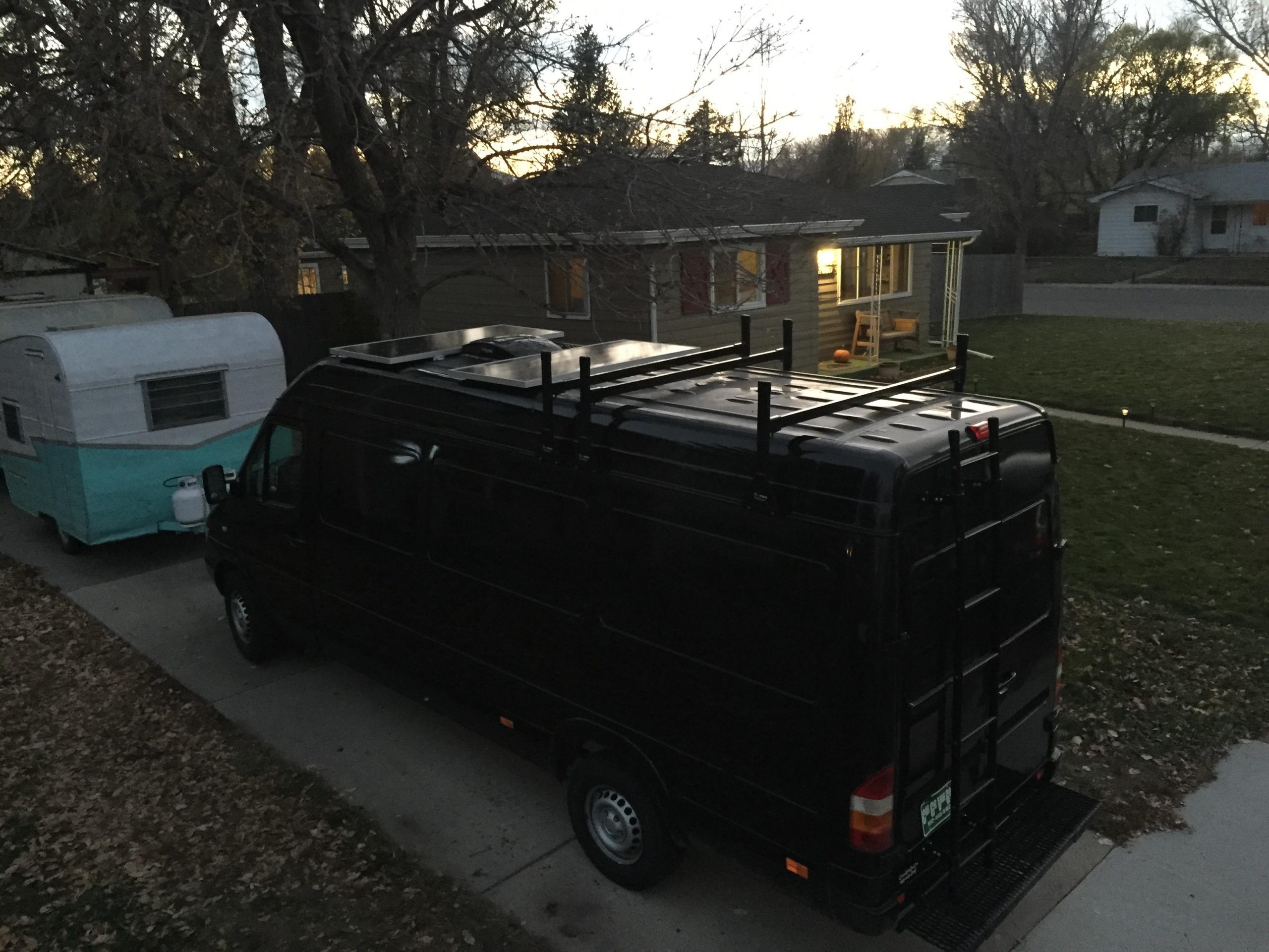 Installed The Ladder Roof Rack Ventfan And The Solar for dimensions 3264 X 2448