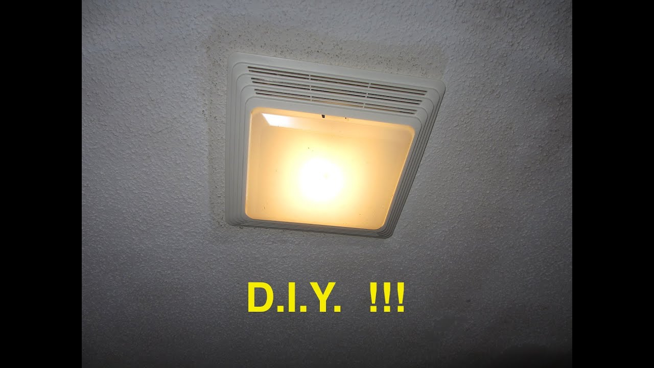 Installing A Bathroom Fan Light Ez throughout dimensions 1280 X 720