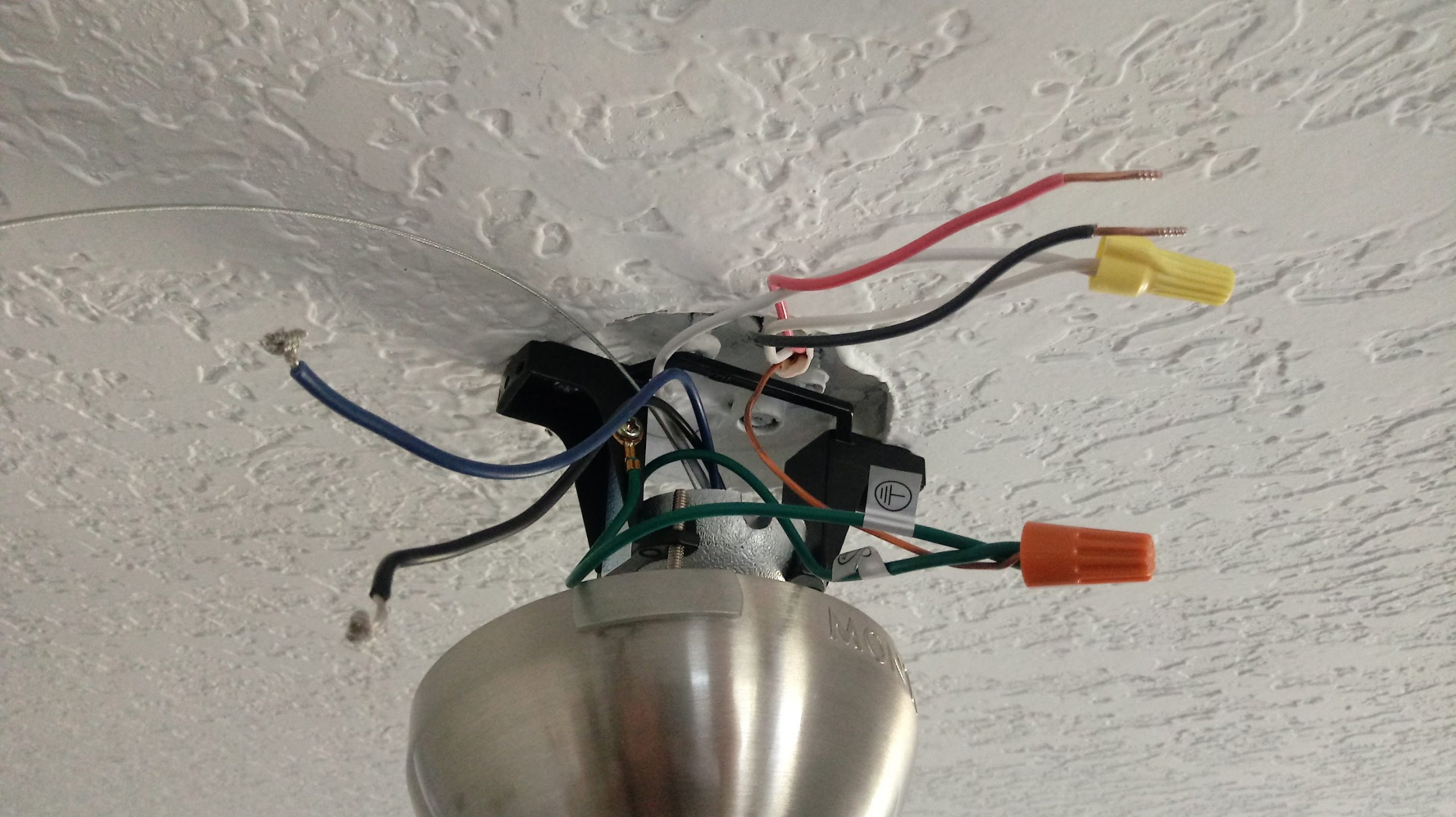 wiring a ceiling fan with light with one switch