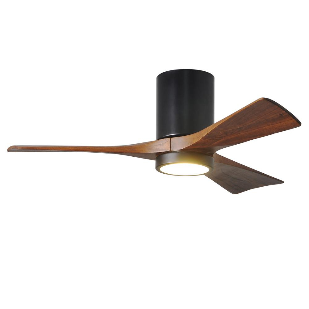 Irene 42 In Led Indooroutdoor Damp Matte Black Ceiling Fan With Light With Remote Control Wall Control intended for dimensions 1000 X 1000