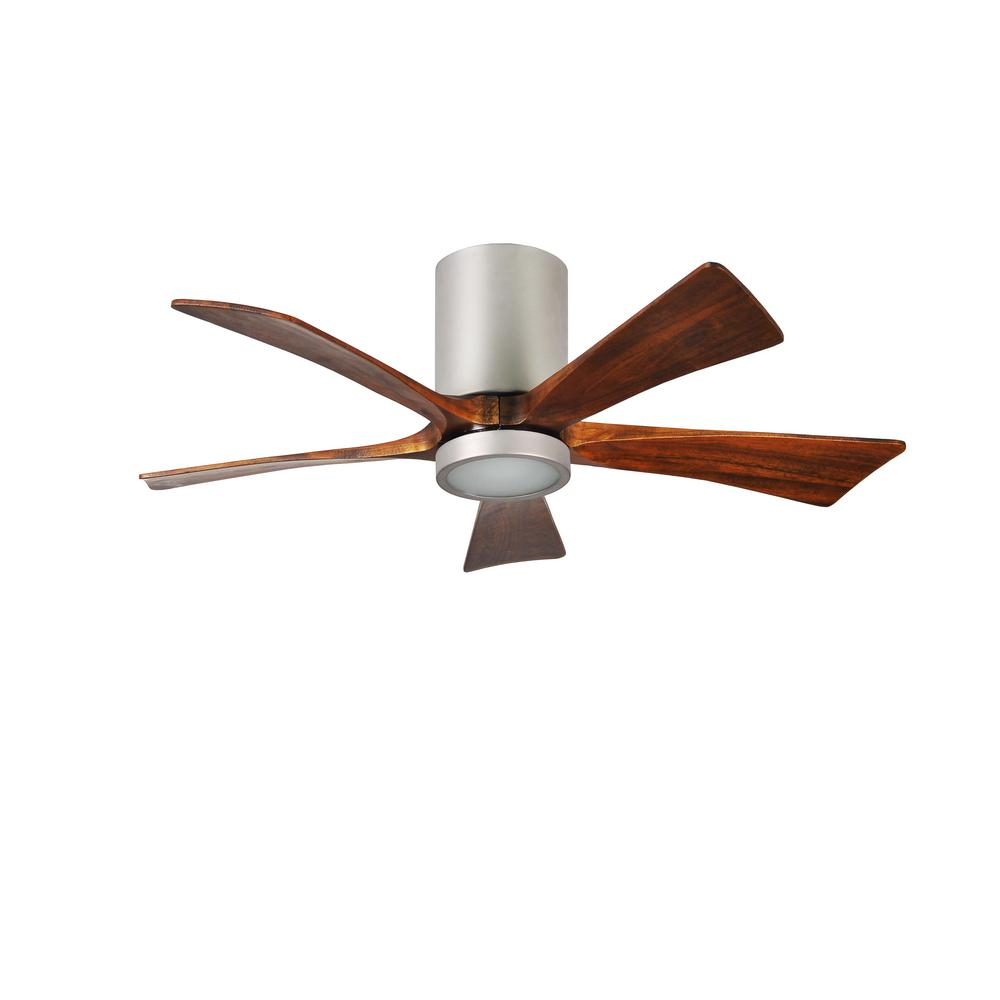 Irene 52 In Led Indooroutdoor Damp Brushed Nickel Ceiling Fan With Light With Remote Control And Wall Control with size 1000 X 1000