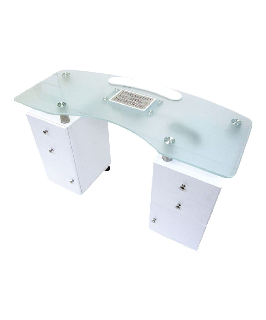 Ja Glass Top Manicure Table W Draft Fan Nail Salon pertaining to proportions 1036 X 1246