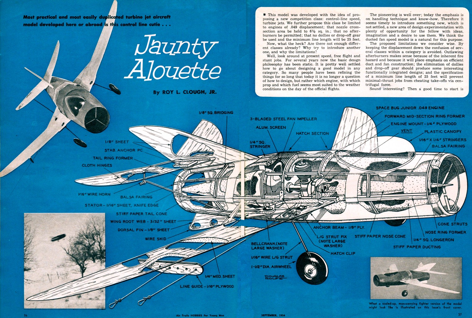 Jaunty Alouette Ducted Fan Control Line Article Plans intended for sizing 1500 X 1012